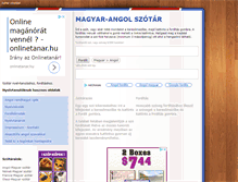 Tablet Screenshot of magyar-angol-szotar.hu